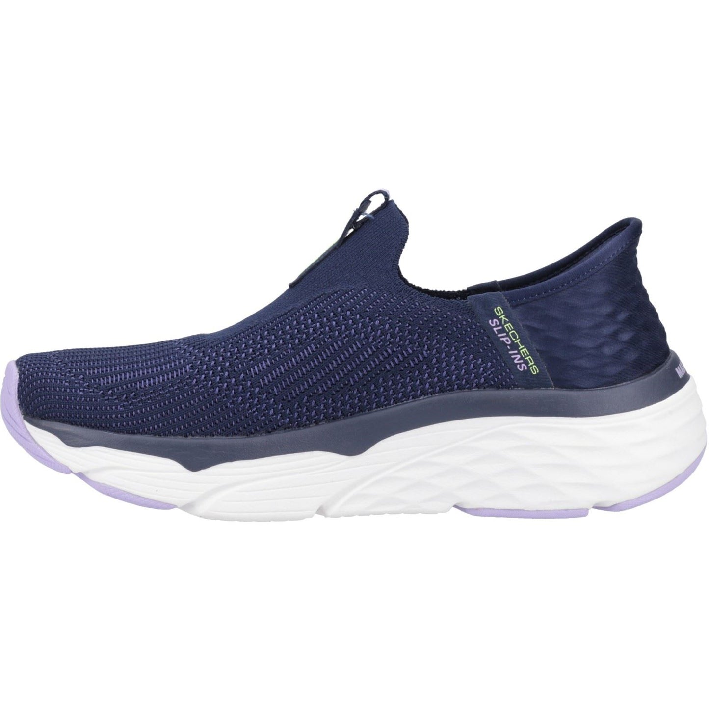Skechers Women's Max Cushioning - Smooth Shoe in Navy/Lavender