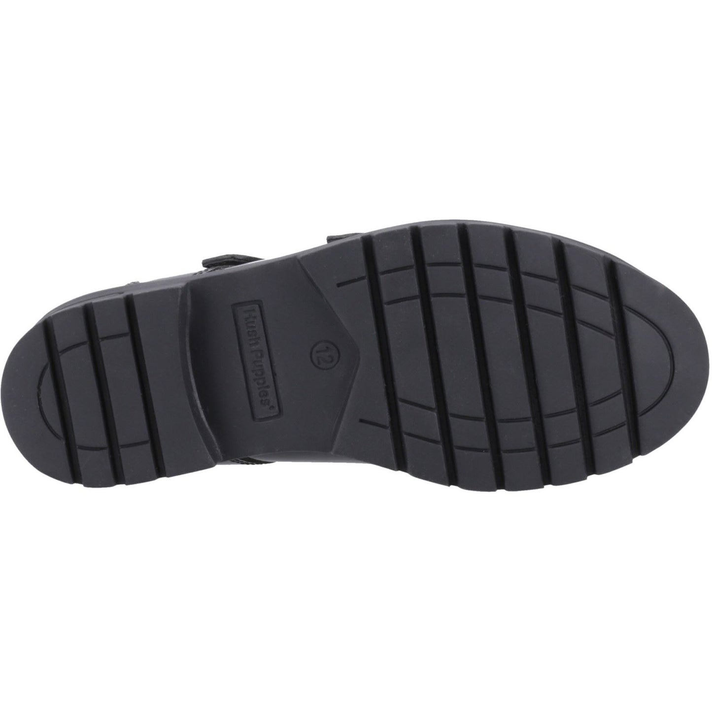 Hush Puppies Ella Patent Leather Youth Black Shoes