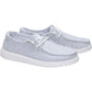 HEYDUDE Wendy Stretch Jersey Textile Women's Light Grey Loafers