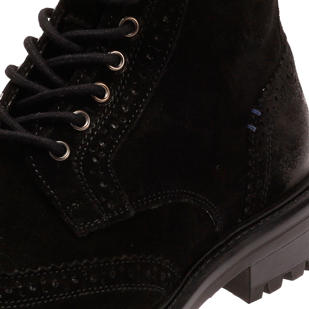 Osprey London The Professor Suede Men's Black Boots