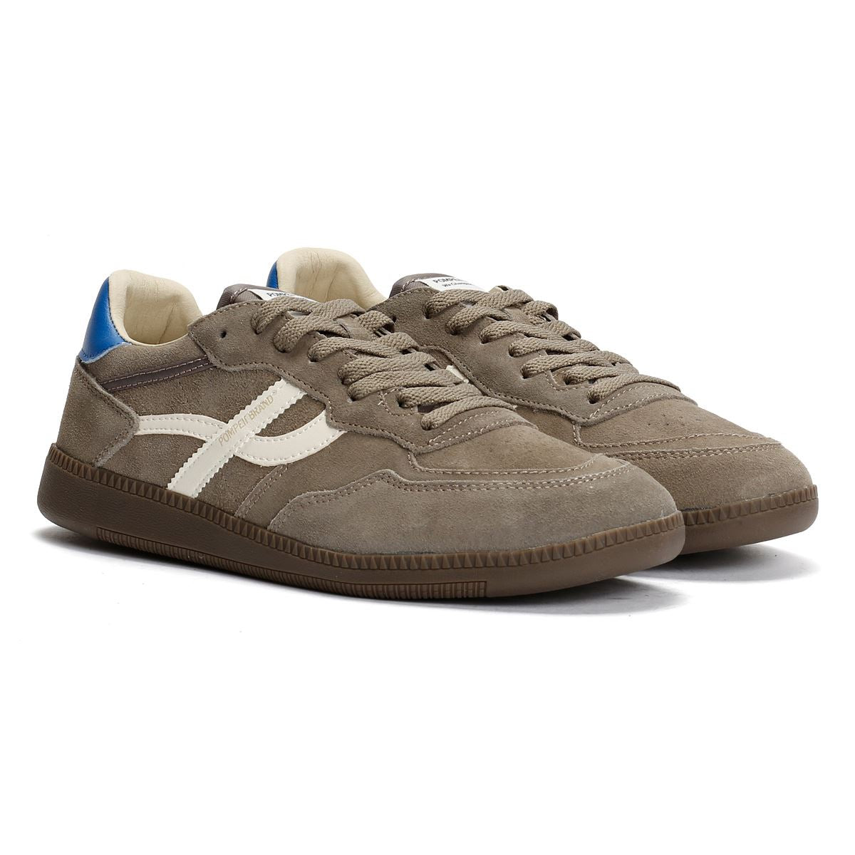 Pompeii Elan Sala Suede Men's Grey Sky Trainers