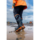 Muck Boots Grit S5 Rubber Women's Black/Orange Wellington Boots