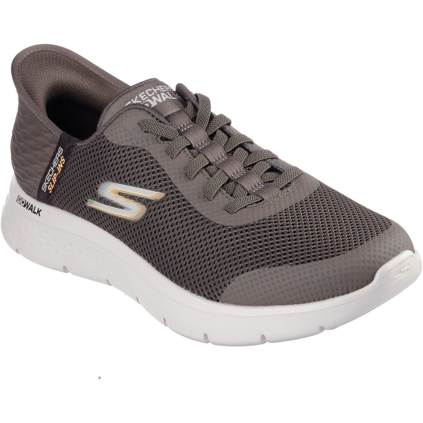 Skechers Men's GO WALK Flex Hands Up Shoes in Brown