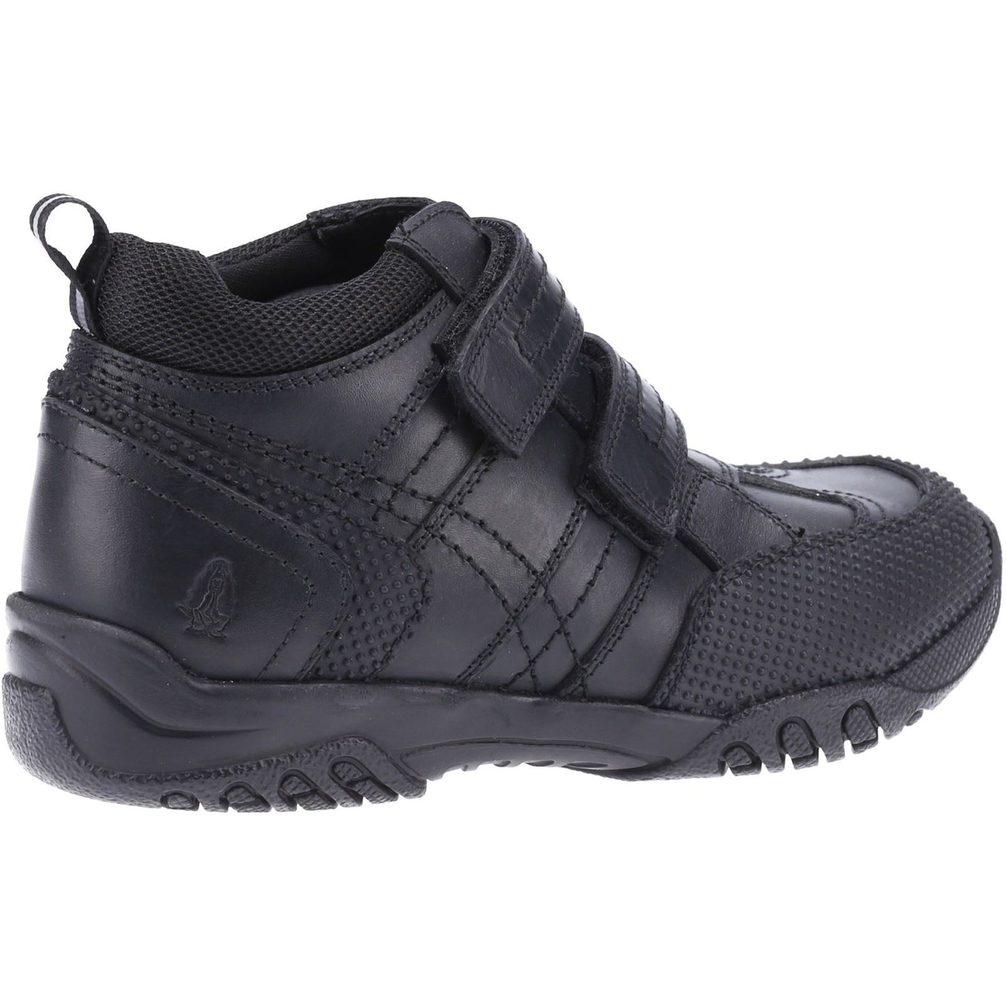 Hush Puppies Jezza Youth Boys Black Leather Boots