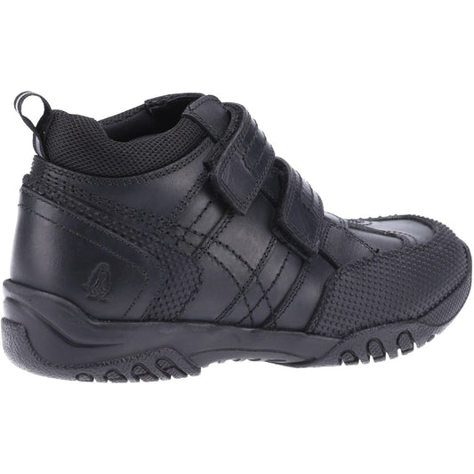 Hush Puppies Jezza Youth Boys Black Leather Boots
