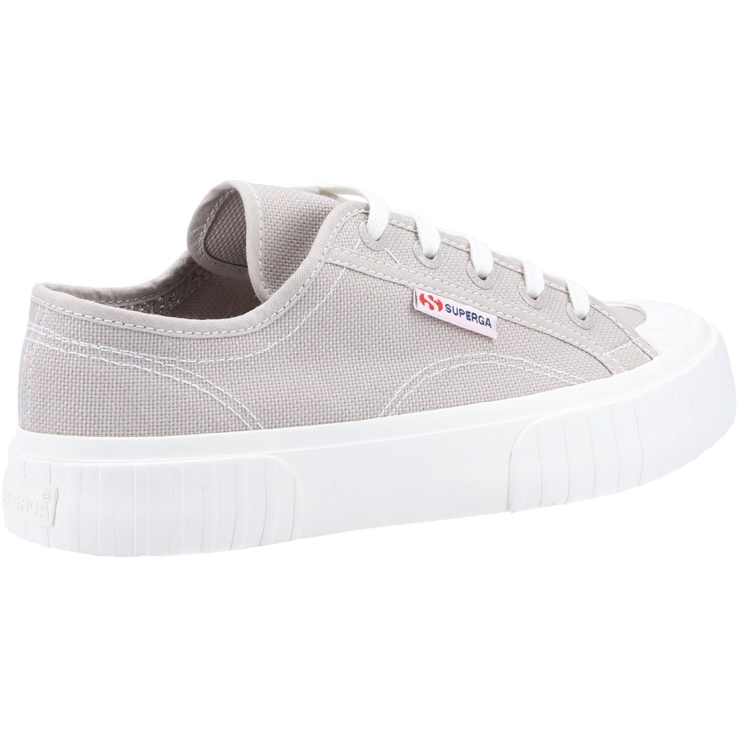 Superga Women's 2630 Stripe Trainer in Grey Colomba