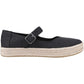 TOMS Women's Carolina Mary Jane Shoe in Black