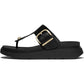 Fitflop Gen-FF Toe-Post Leather Women's Black Sandals