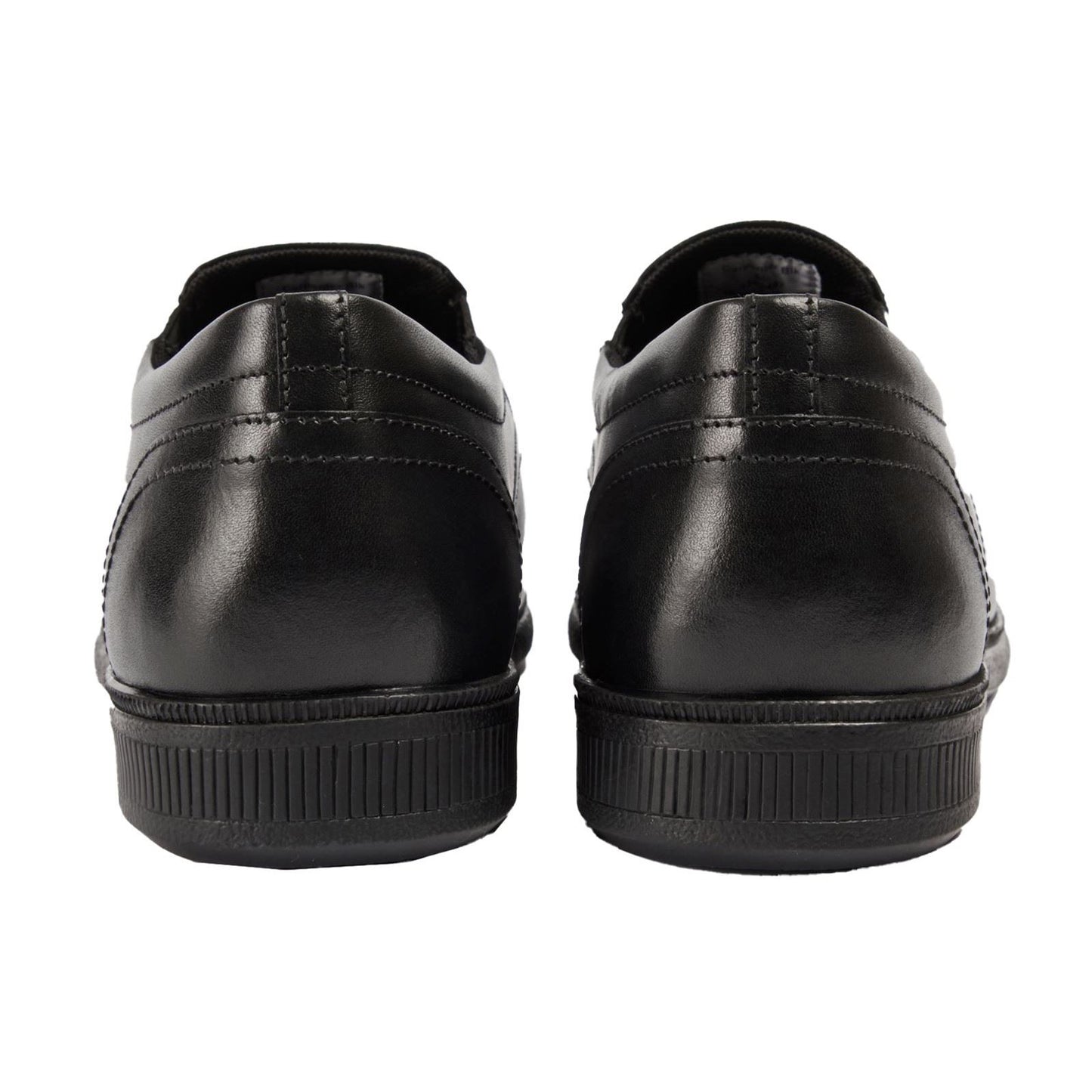 Pod Carpenter Leather Youth Black Loafers