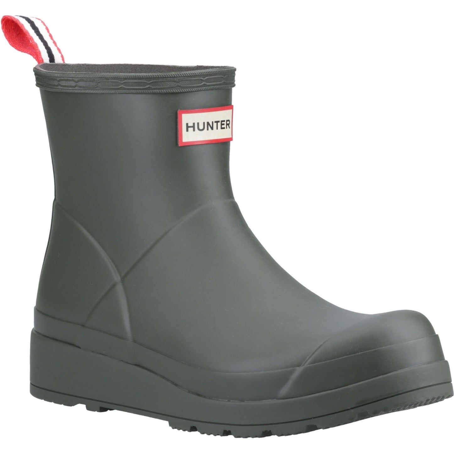 Hunter Women's Play Short Boot in Dark Olive