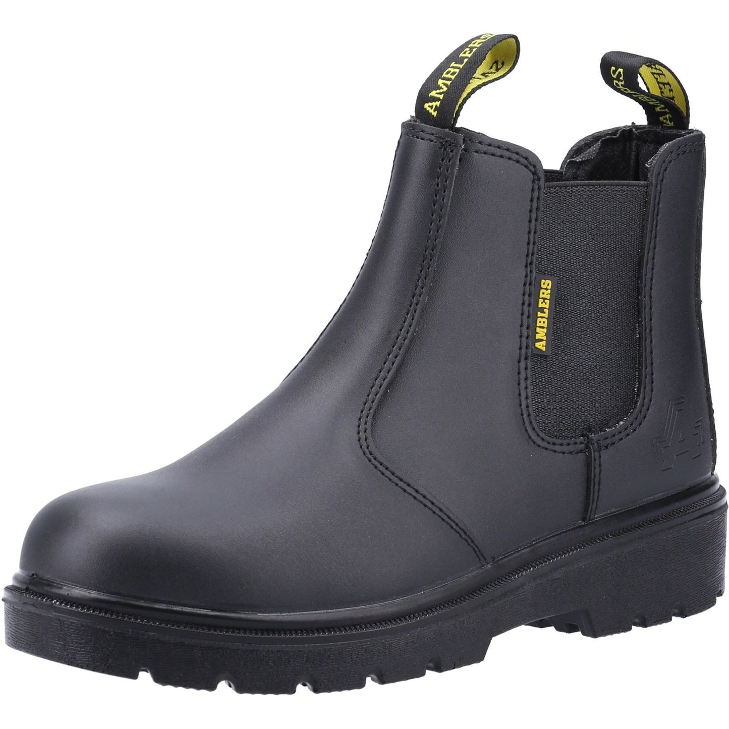 Amblers Safety Men's FS116 Hardwearing Pull on Safety Dealer Boot in Black