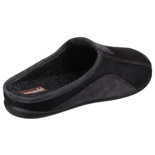 Cotswold Men's Westwell Slipper in Black