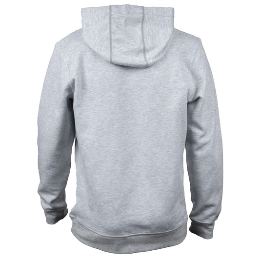 Hard Yakka Men's Embossed Pullover Hoodie in Light Grey Marle