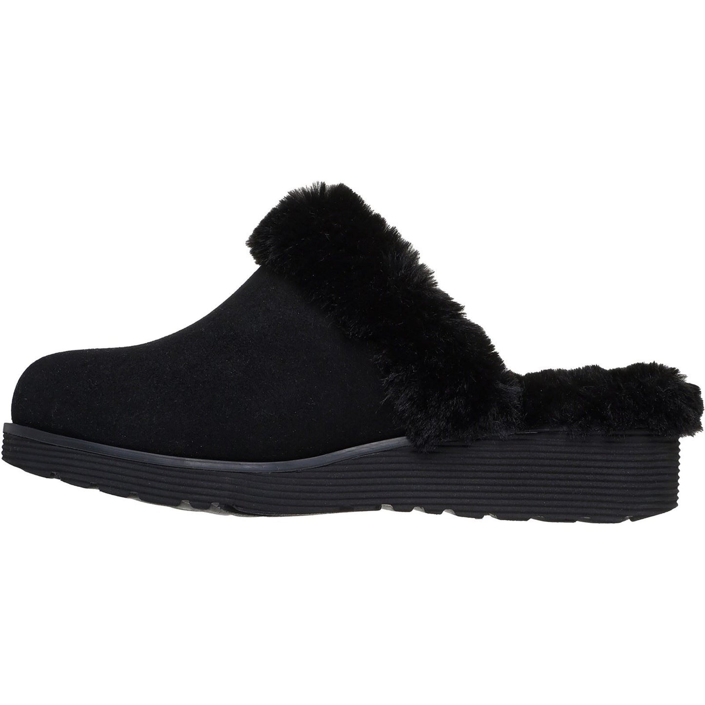 Skechers Keepsakes Wedge Time To Cruise Leather Women's Black Slippers