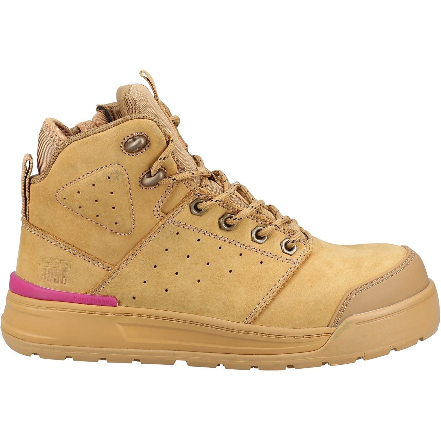 Hard Yakka Women's 3056 PR Side Zip Safety Boot in Wheat