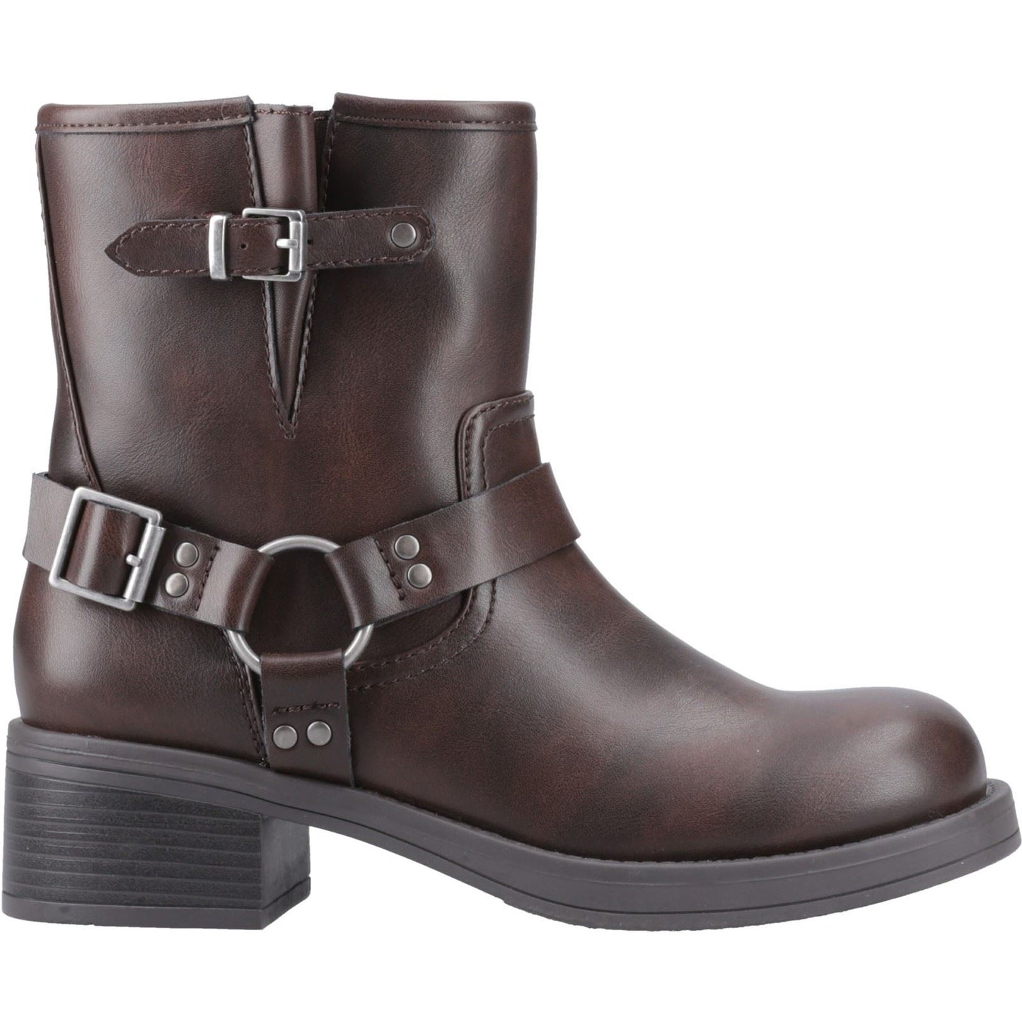 Rocket Dog Nino Faux Leather Women's Brown Heeled Ankle Boots
