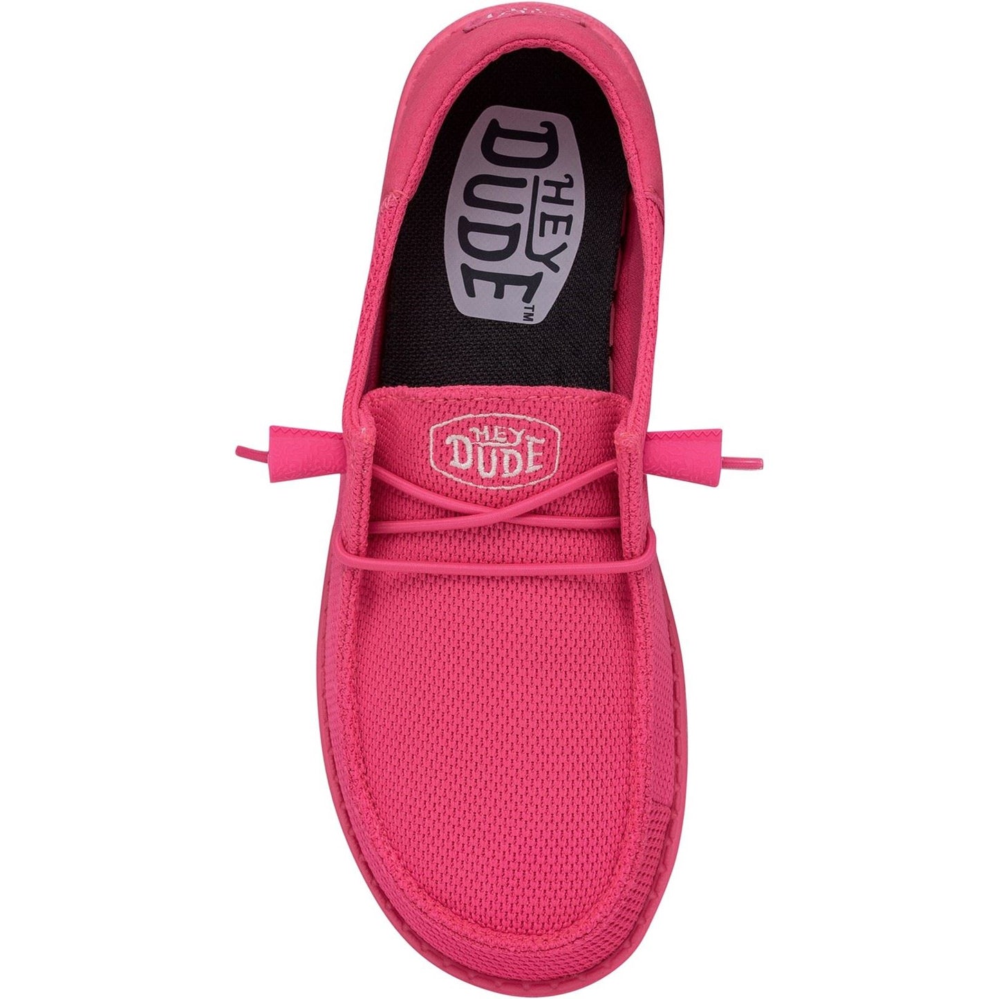 HEYDUDE Wendy Funk Mono Polyester Women's Electric Pink Moccasins Shoes