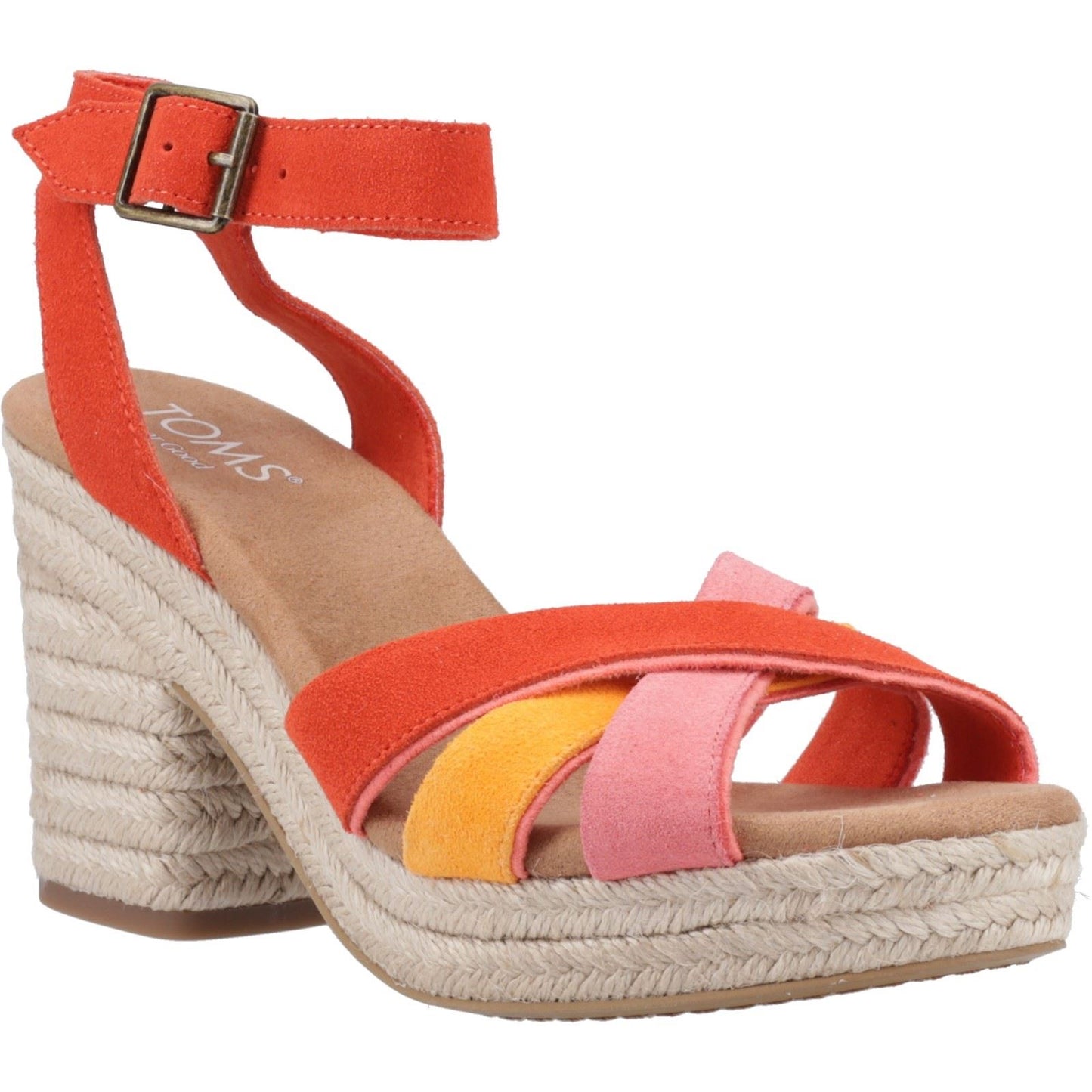TOMS Women's Majorca Strappy Sandal in Flame