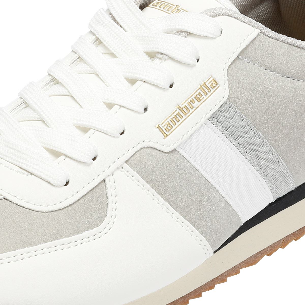Lambretta Diego Men's White/Grey Trainers