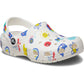 Crocs Classic Graphic Thermoplastic White/Multi Clogs