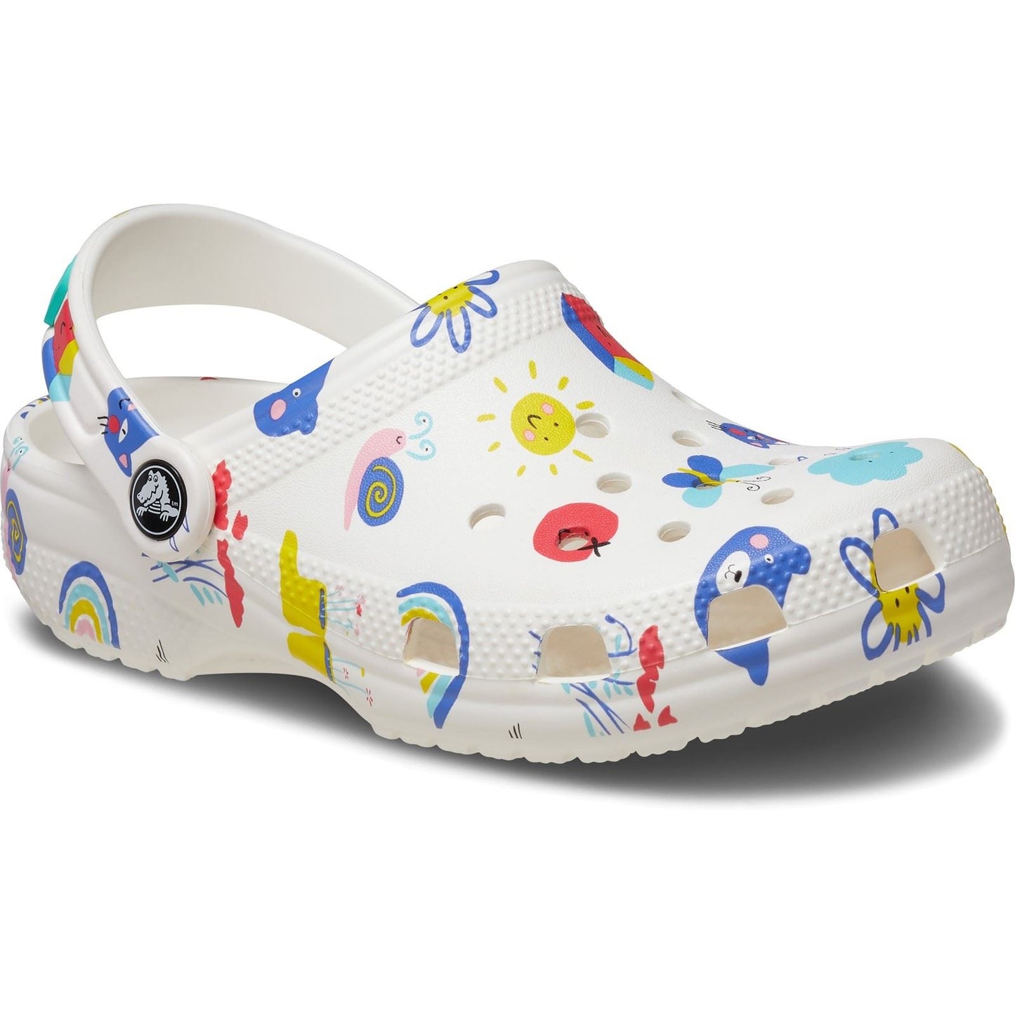 Crocs Classic Graphic Thermoplastic White/Multi Clogs