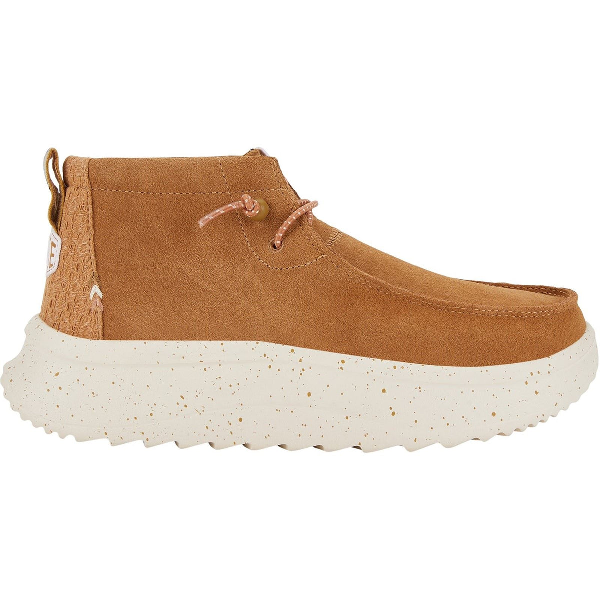 HEYDUDE Women's Wendy Peak Hi Suede Ankle Boots in Chestnut