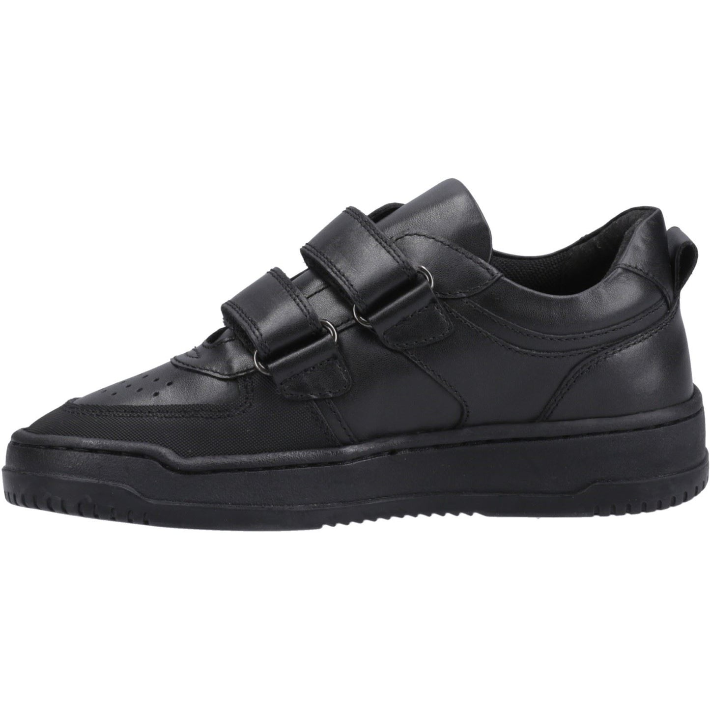 Hush Puppies Daxton Leather Junior Black Trainers