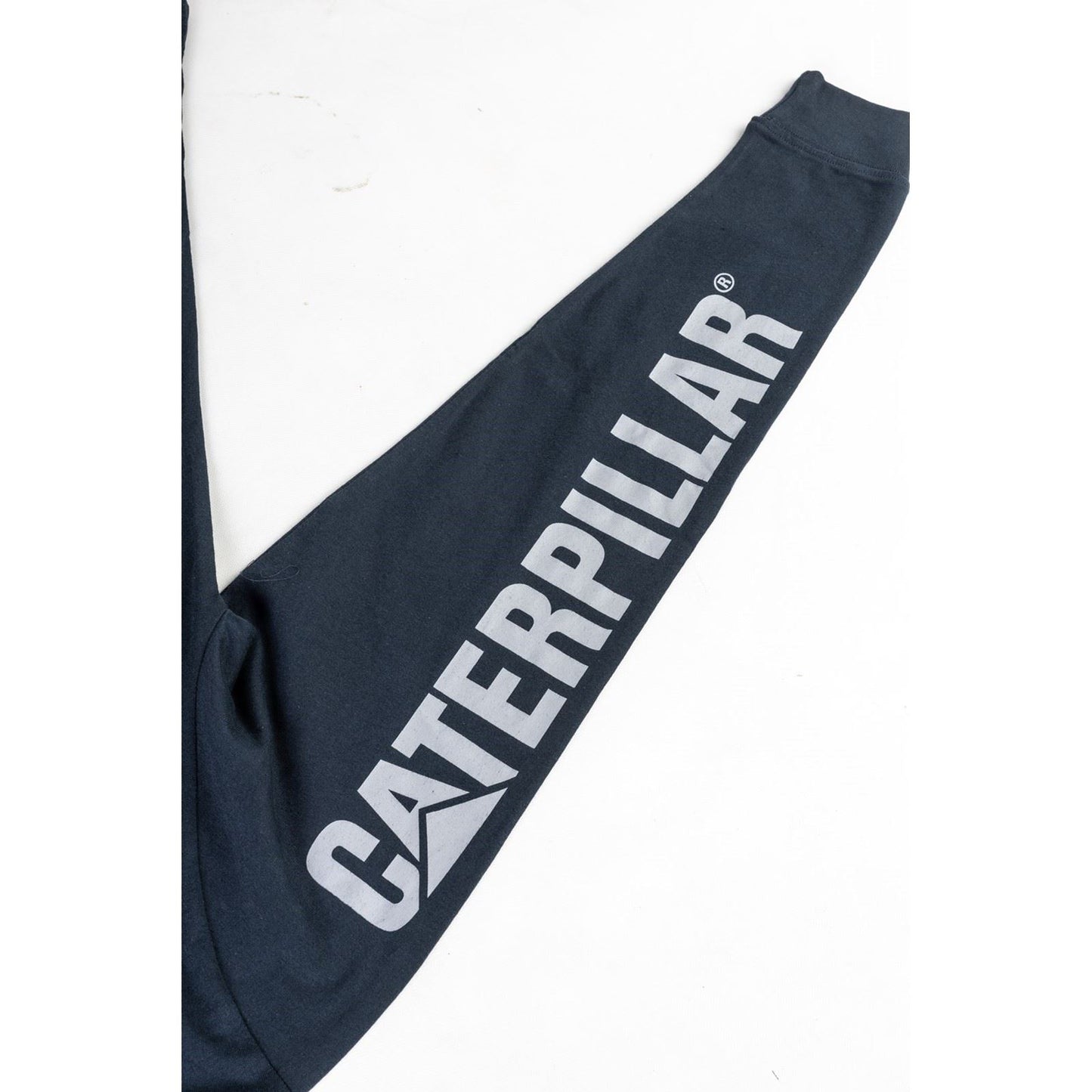 Caterpillar Men's Trademark Banner Long Sleeve T-Shirt in Dark Marine