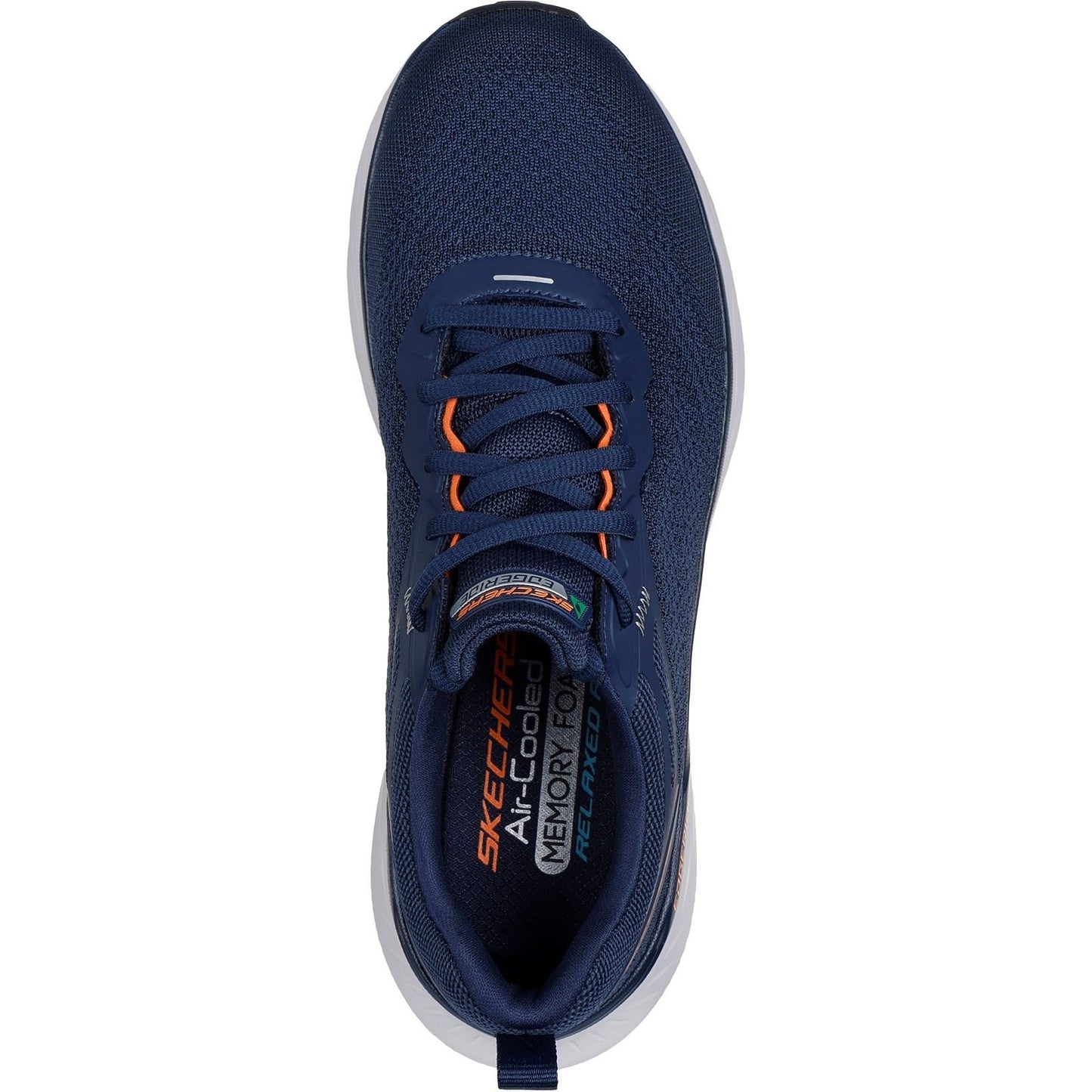 Skechers Men's Edgeride Exxo Shoes in Navy/Orange