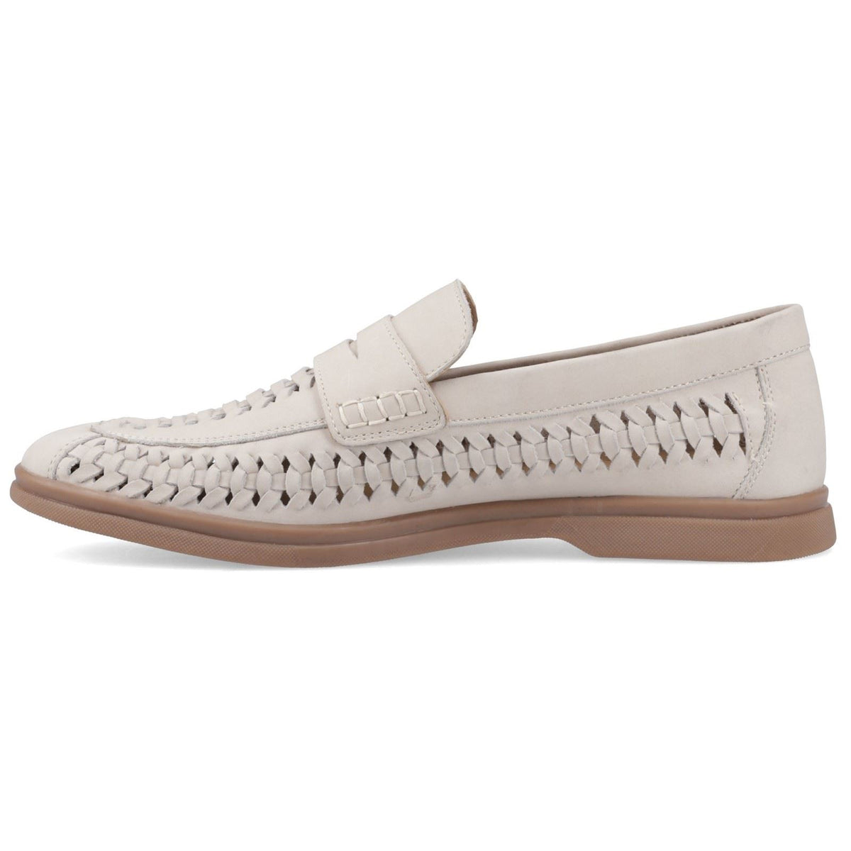 Hush Puppies Bowie Leather Men's Taupe Slim Fit Loafers