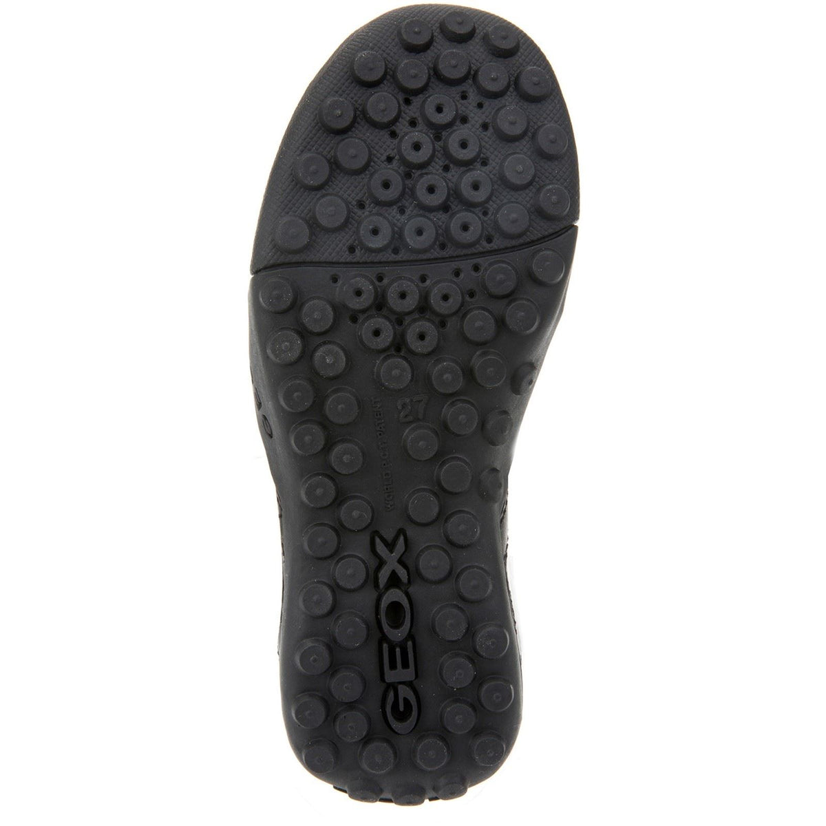Geox J W.Snake Moc B Leather Boy's Black Moccasins Shoes
