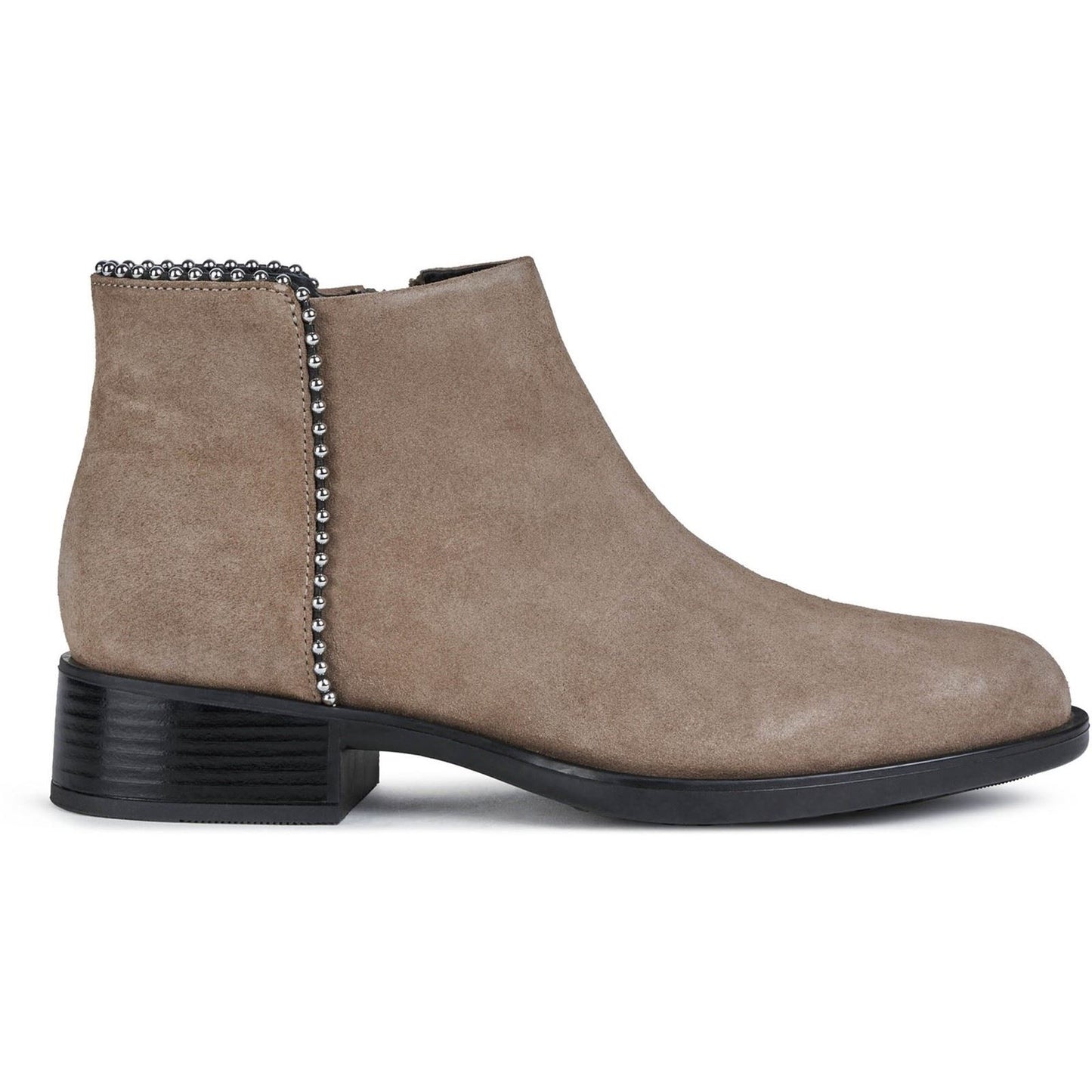 Geox Women's Resia Zip Up Boots in Dark Beige