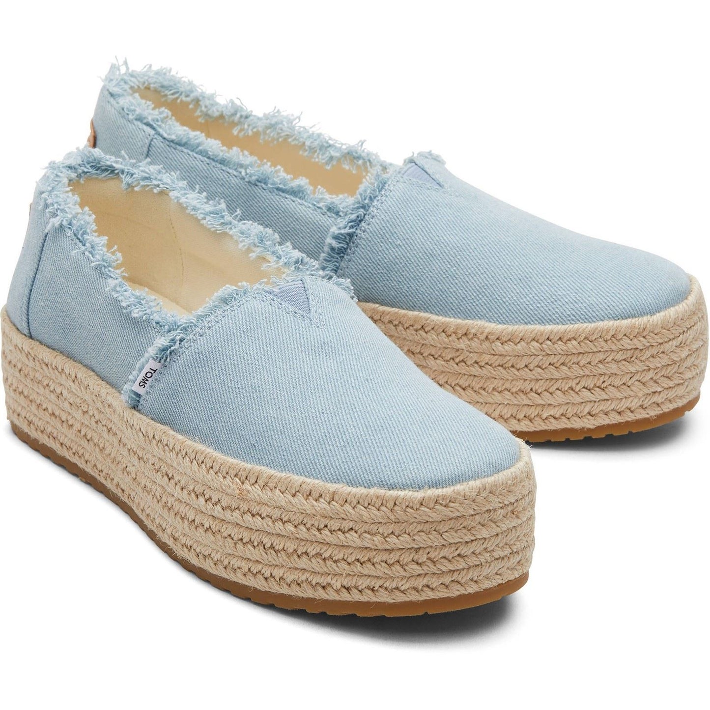 TOMS Women's Valencia Espadrille in Pastel Blue