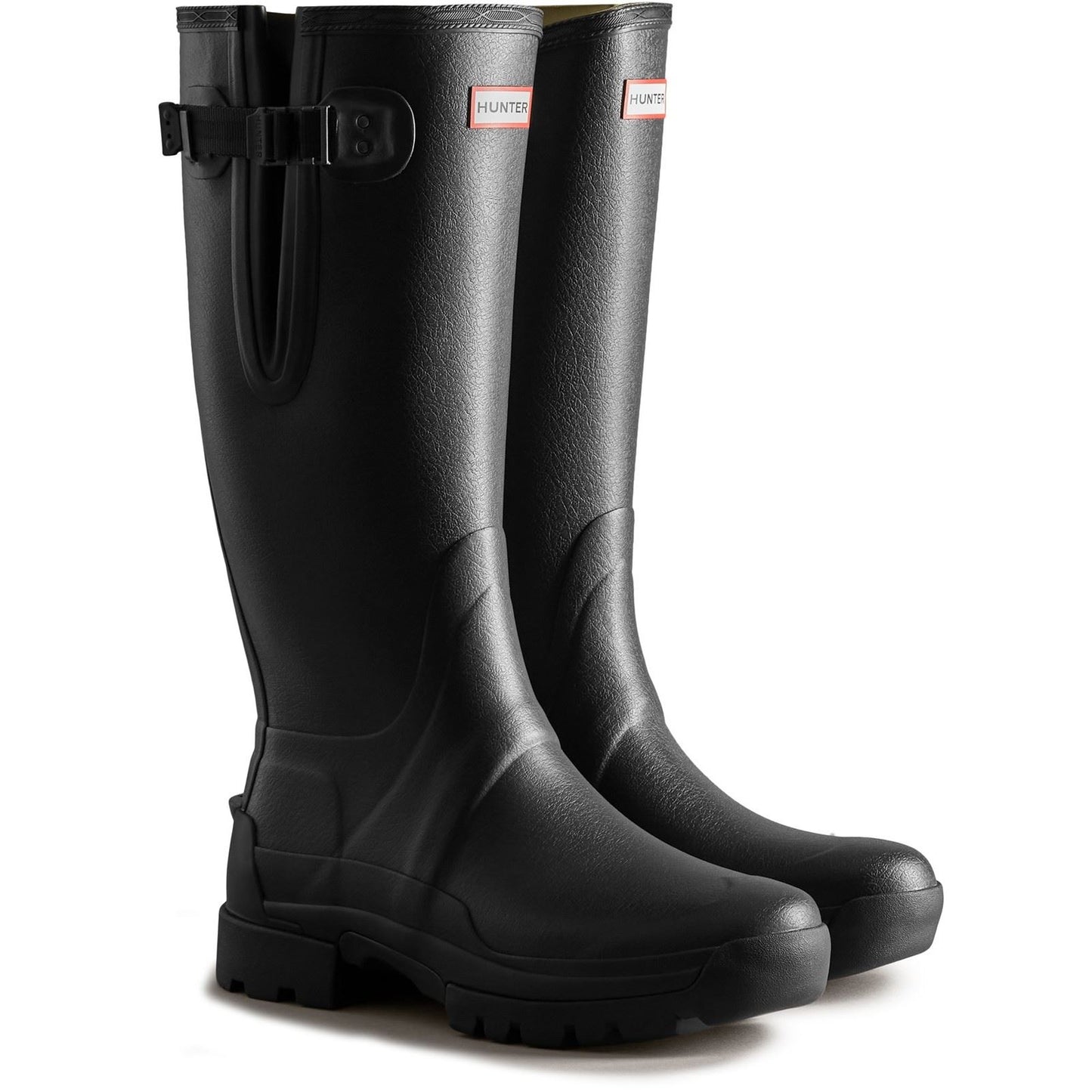 Hunter Men's Balmoral Adjustable Wellington in Black