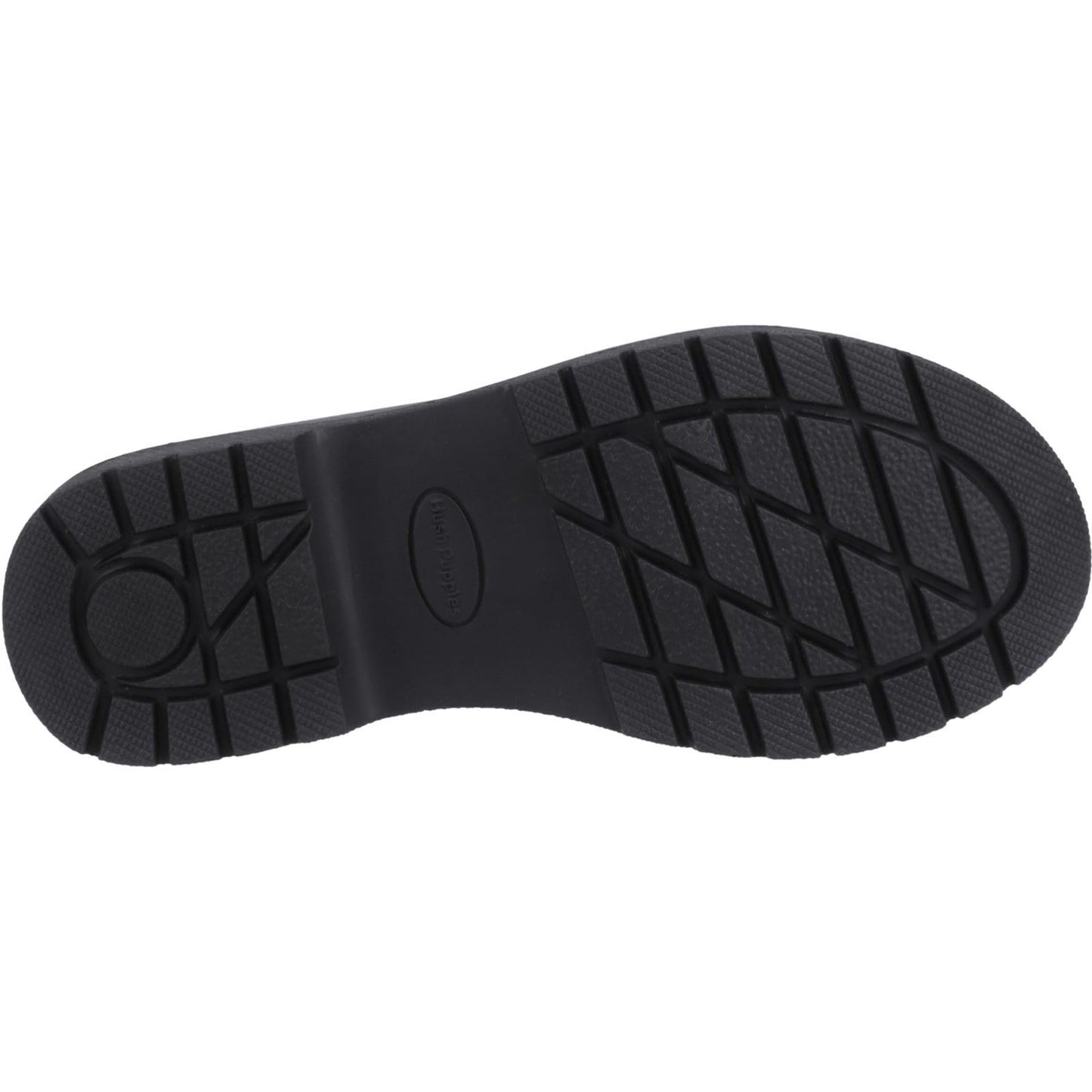 Hush Puppies Lydia Leather Youth Black Loafers