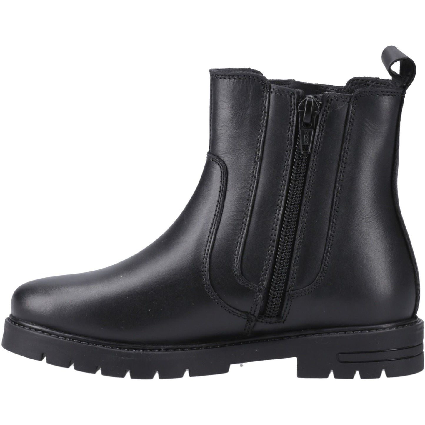 Hush Puppies Liana Leather Junior Black Boots