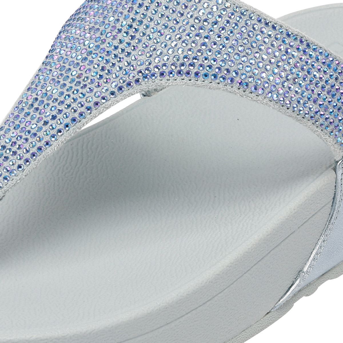 FitFlop Lulu Crystal Women's Quiet Blue Sandals