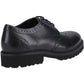 Hush Puppies Gabi Lace Up Leather Youth Black Brogues