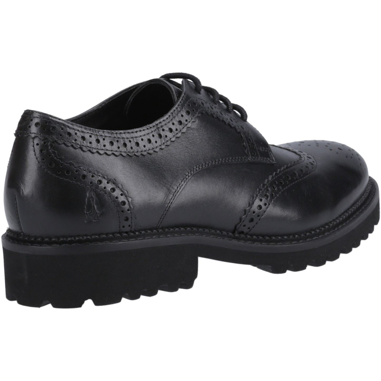 Hush Puppies Gabi Lace Up Leather Youth Black Brogues
