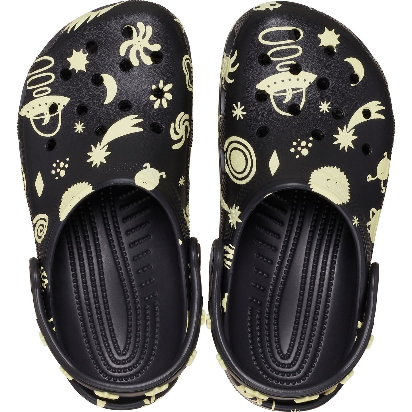 Crocs Classic Graphic Thermoplastic Black Loafers