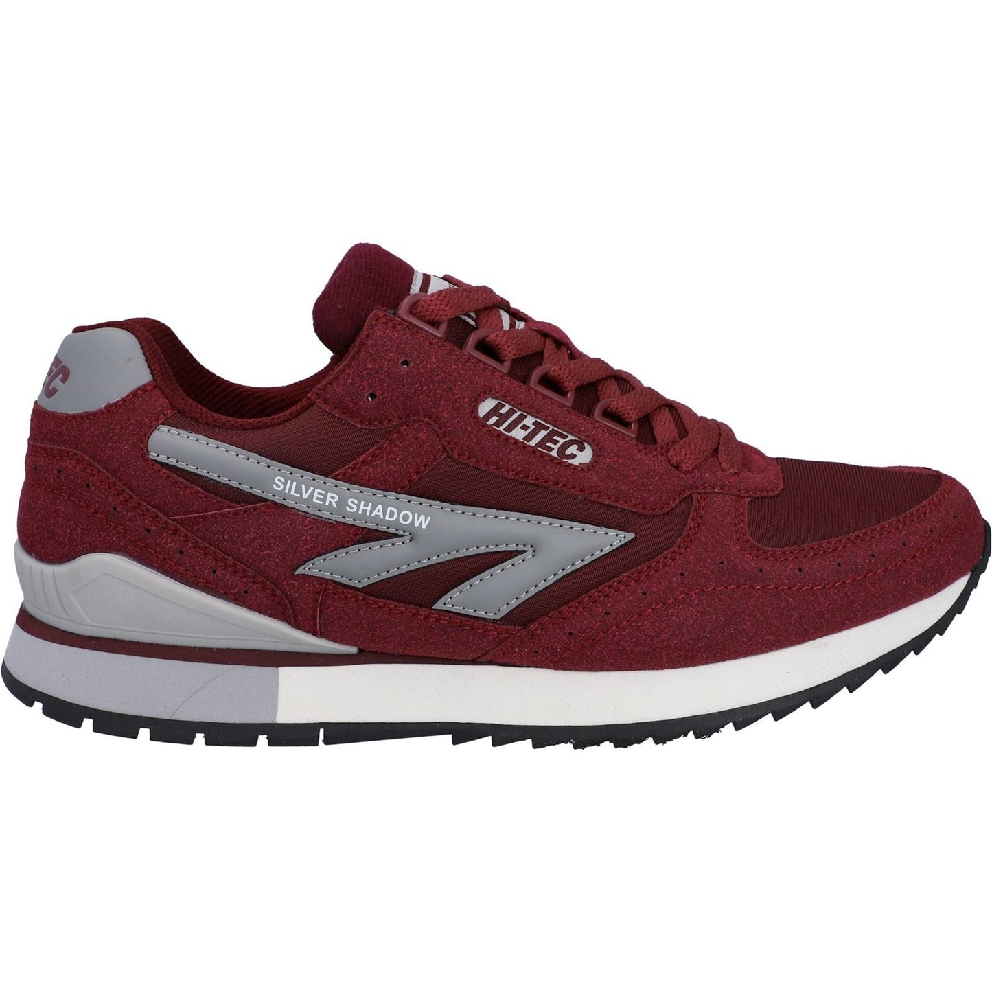 Hi-Tec Silver Shadow PU Suede/Polyester Men's Cherry Lace-Up Shoes