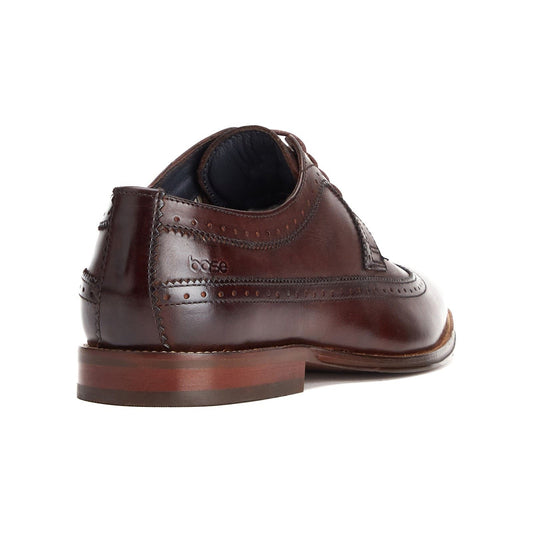 Base London Havisham Leather Men's Brown Derby Shoes