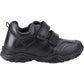Hush Puppies Leroy Leather Boy's Black Shoes