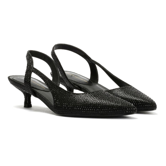 French Connection Venus Women's Black Kitten Heels