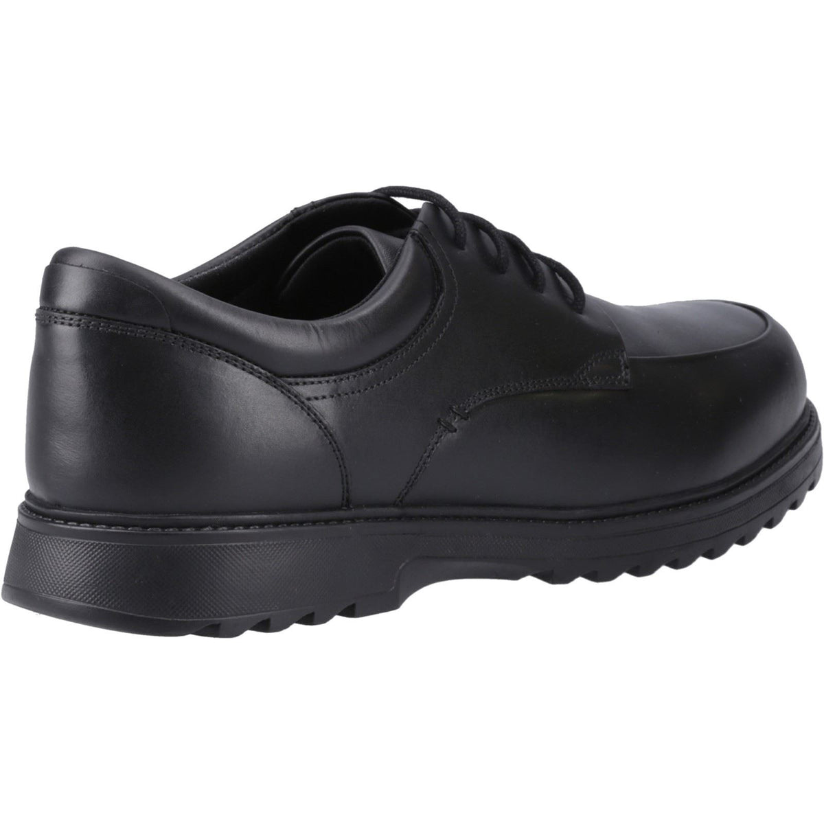 Hush Puppies Romeo Leather Boy's Black Lace-Up Shoes