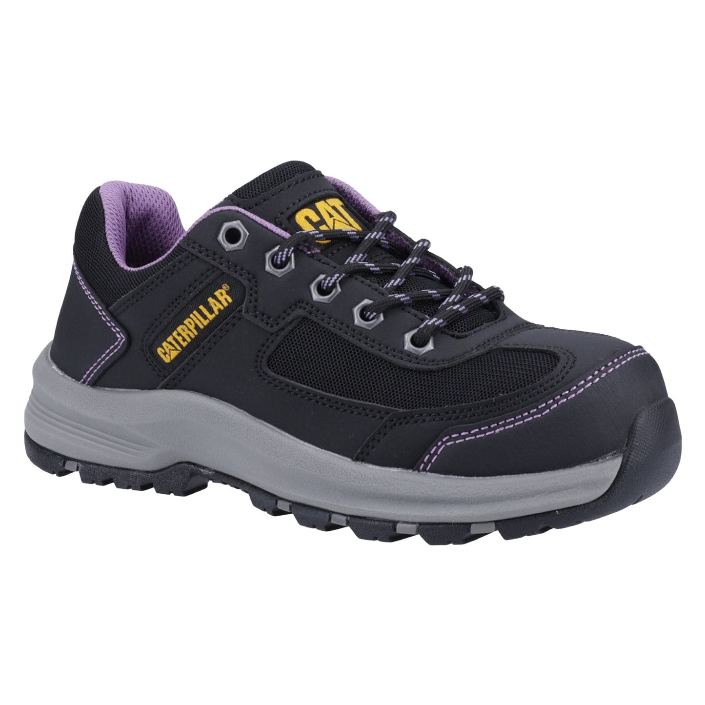 Caterpillar Women's Elmore Work Shoe in Black/Lilac
