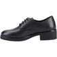 Hush Puppies Anastasia Leather Youth Black Lace-Up Shoes