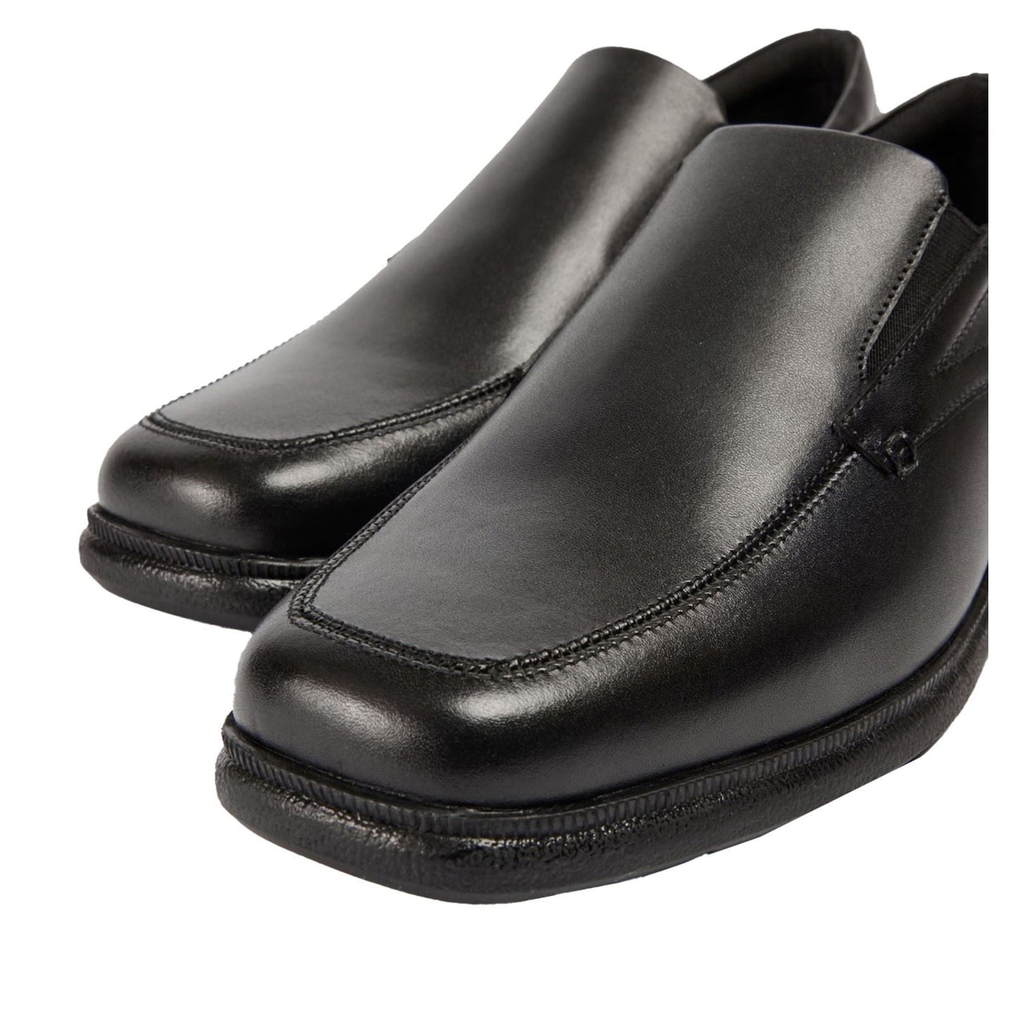 Pod Carpenter Leather Youth Black Loafers