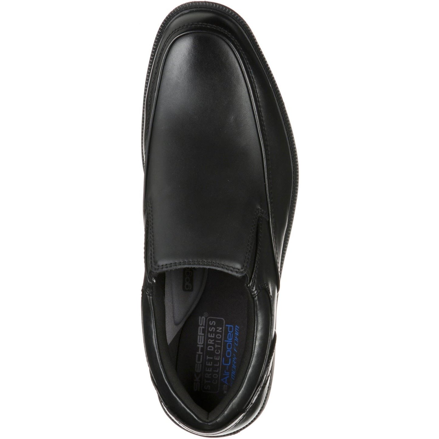 Skechers Dreston Ratlon Leather Men's Black Loafers