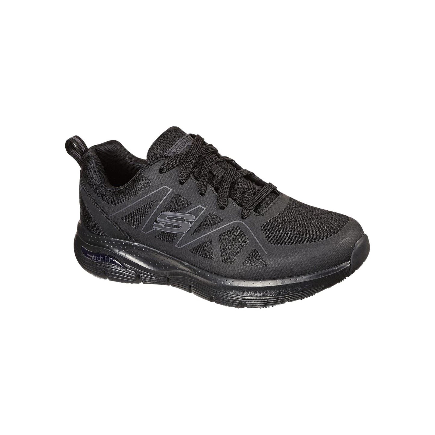 Skechers Workwear Arch Fit SR Axtell Polyester Men's Black Safety Trainers